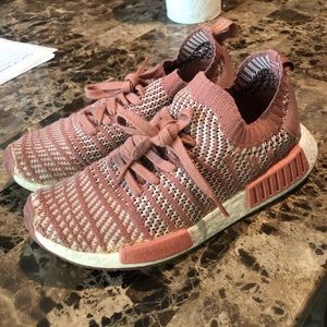 WOMENS SIZE 7.5 NMD Primeknit 'Ash Pink'- used